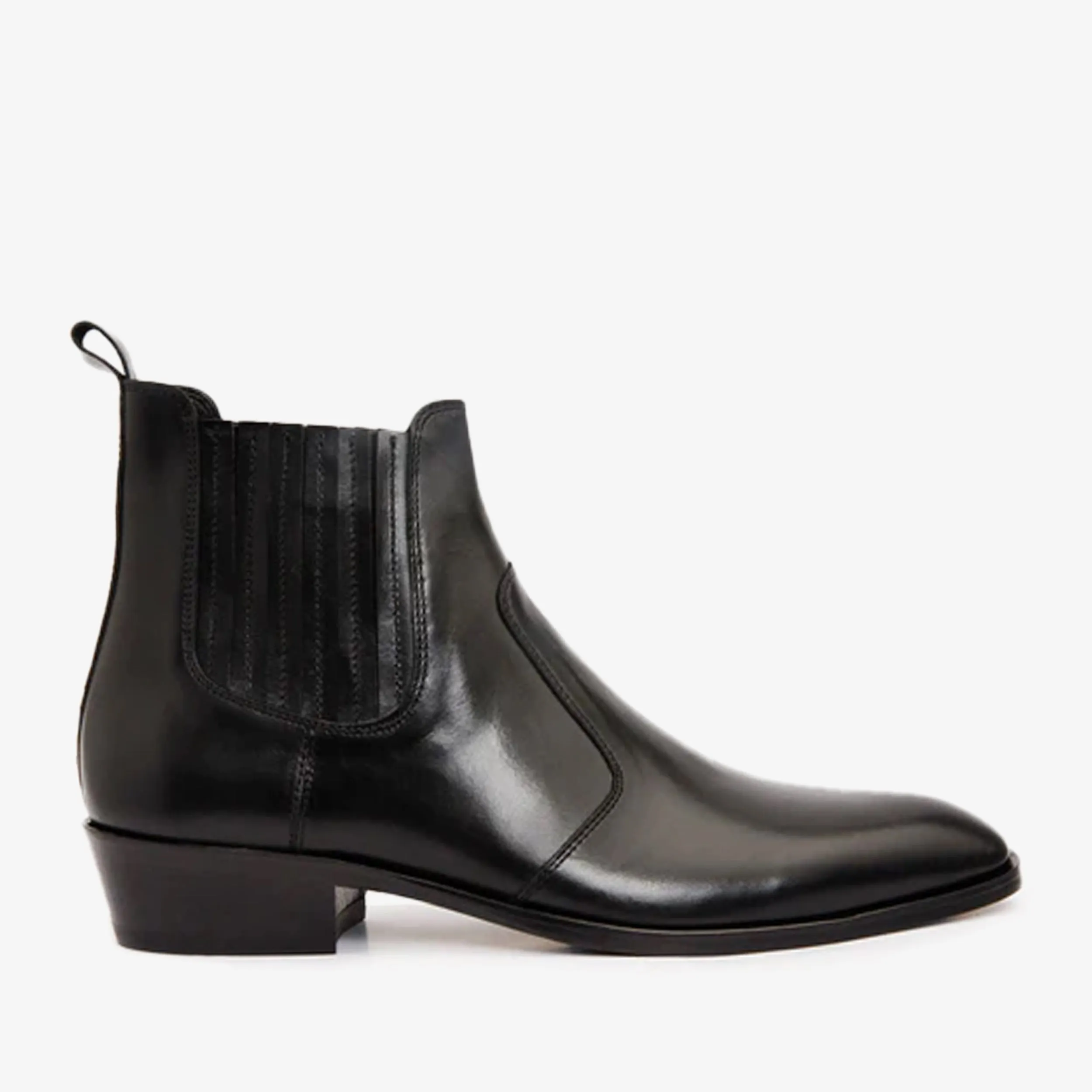 The Sorhag Black Leather Dress Men Boot