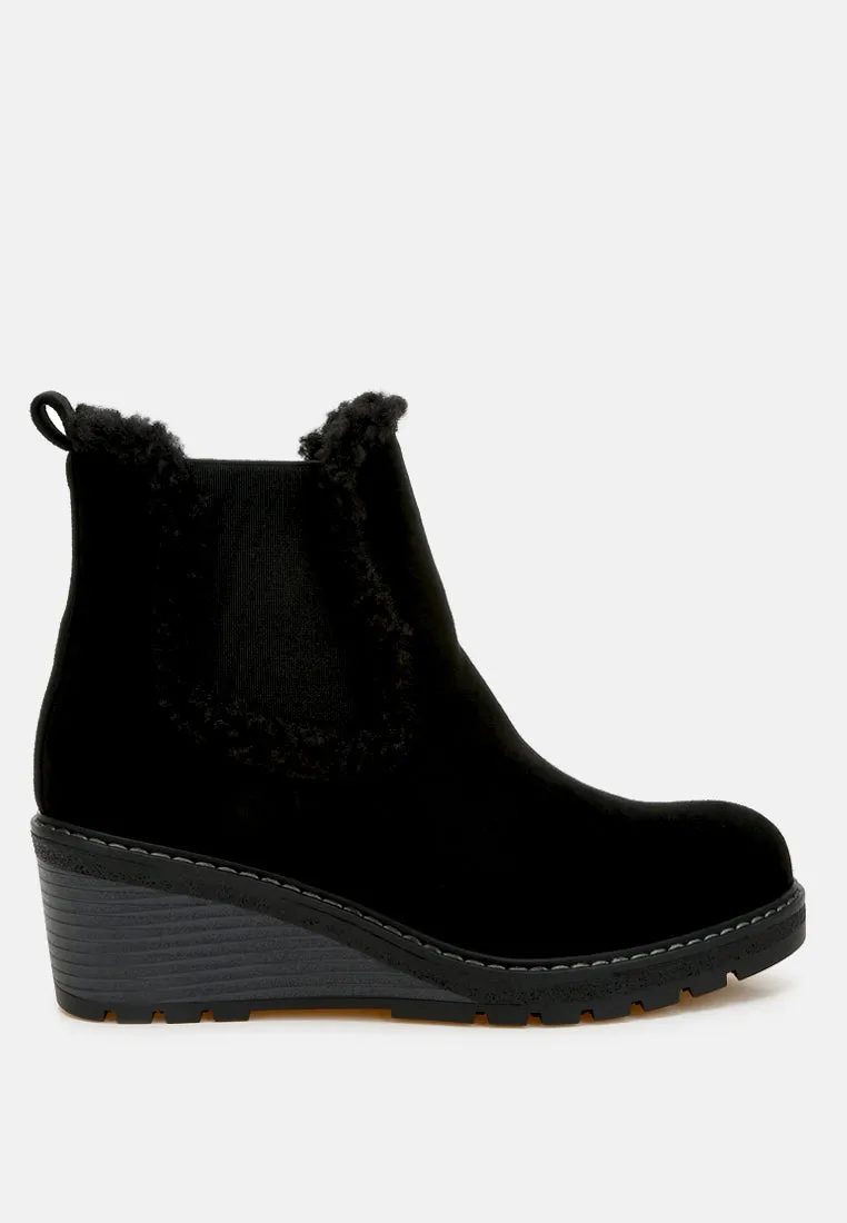 Thunderhoof Faux Fur Lined Chelsea Boots