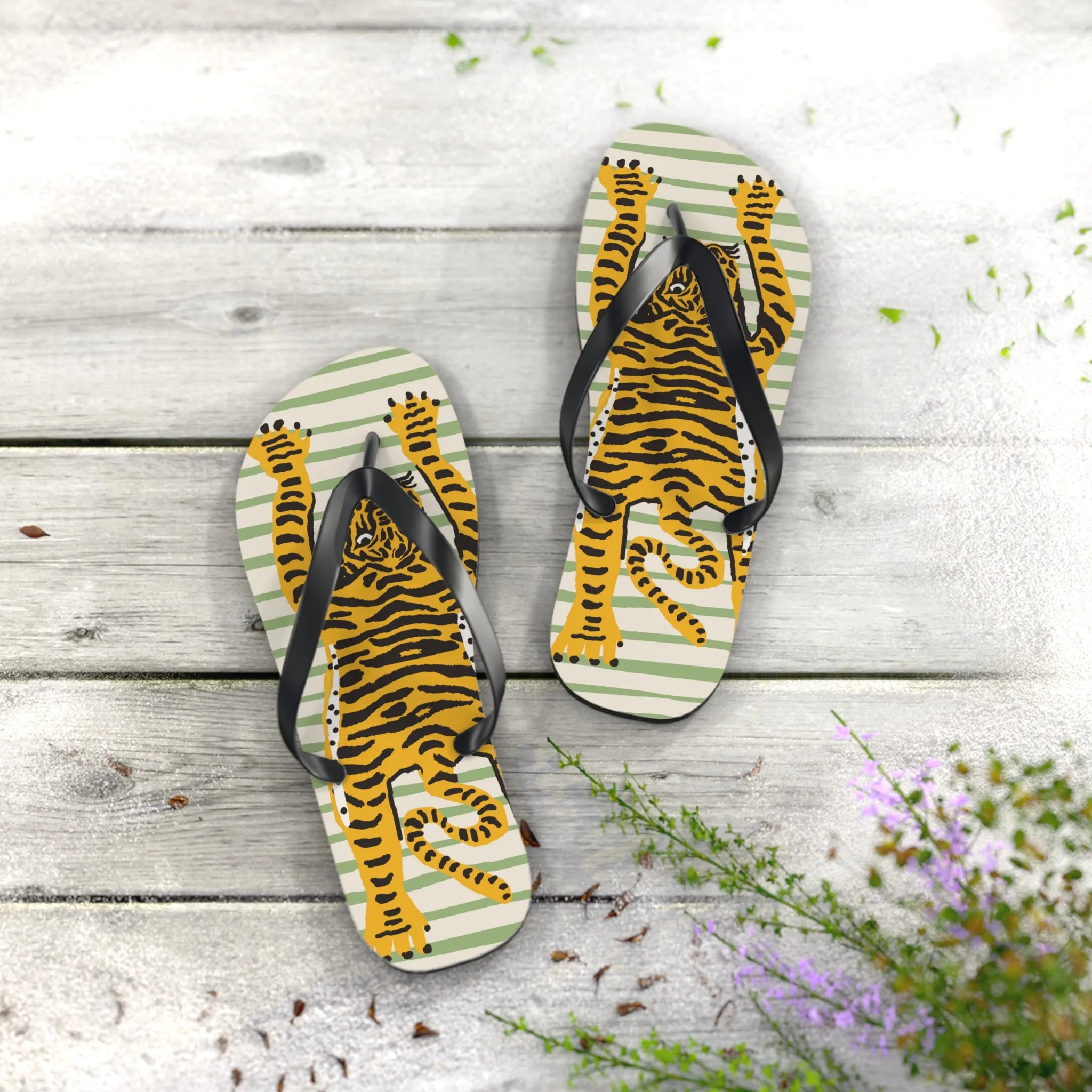 Tiger Flip Flops