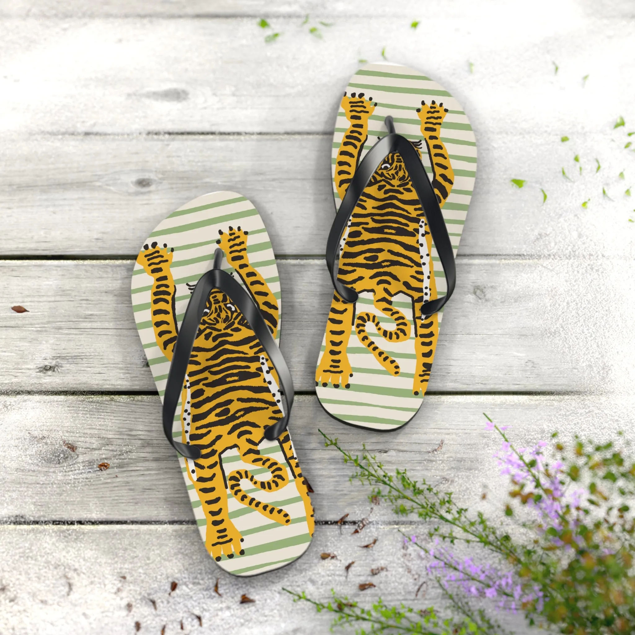 Tiger Flip Flops