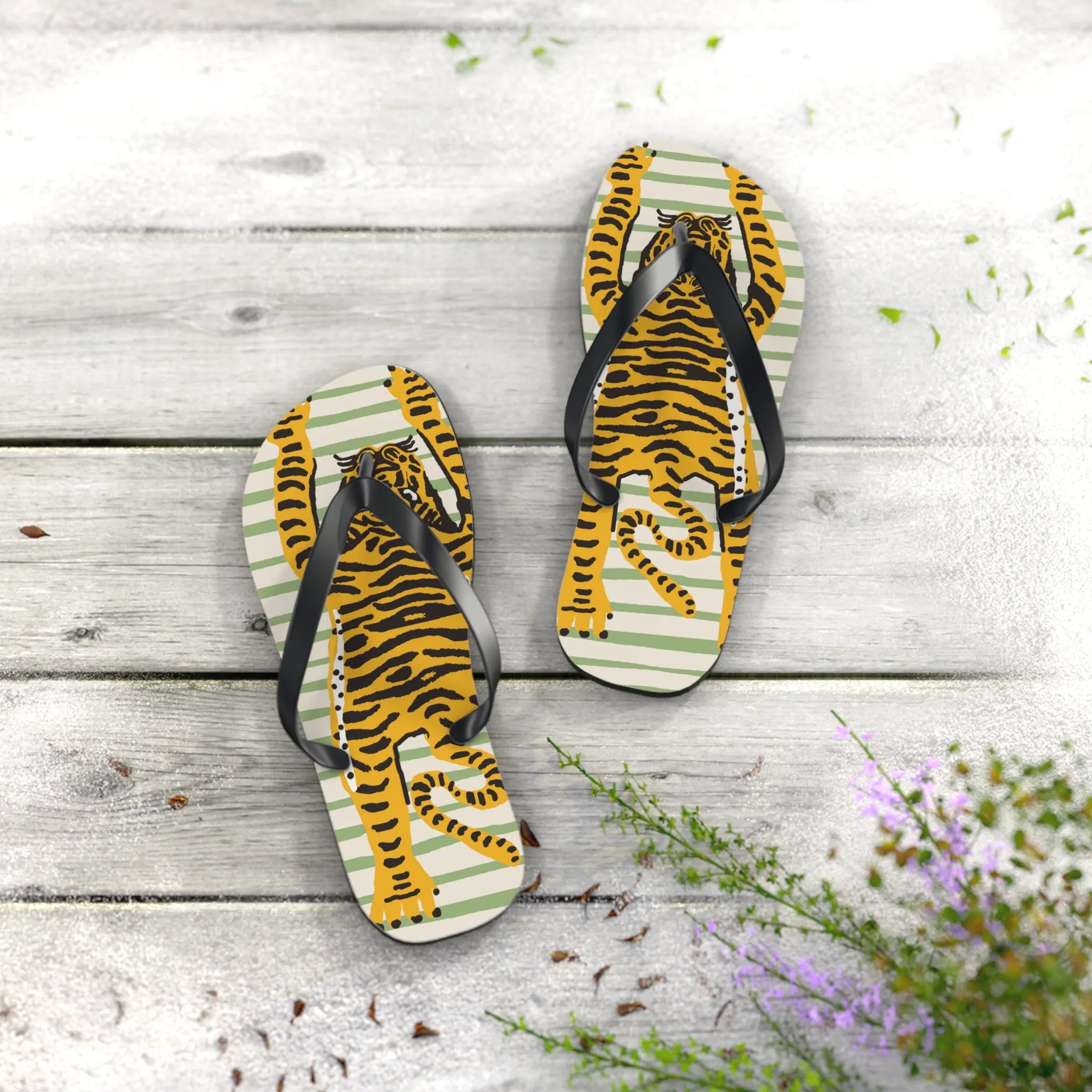 Tiger Flip Flops