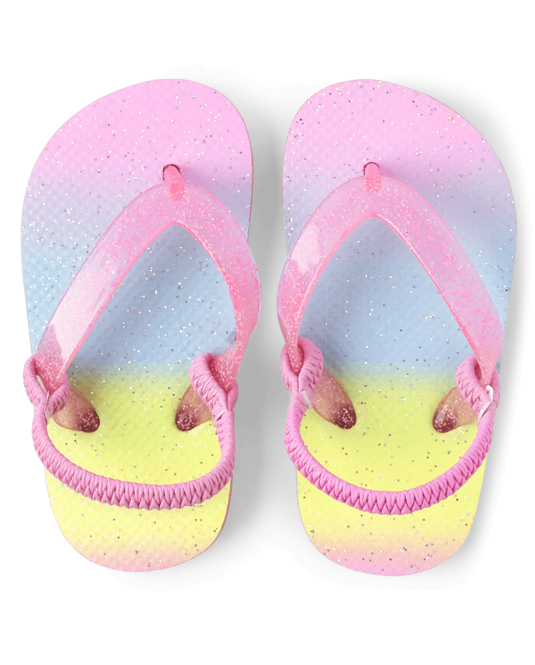 Toddler Girls Ombre Glitter Flip Flops