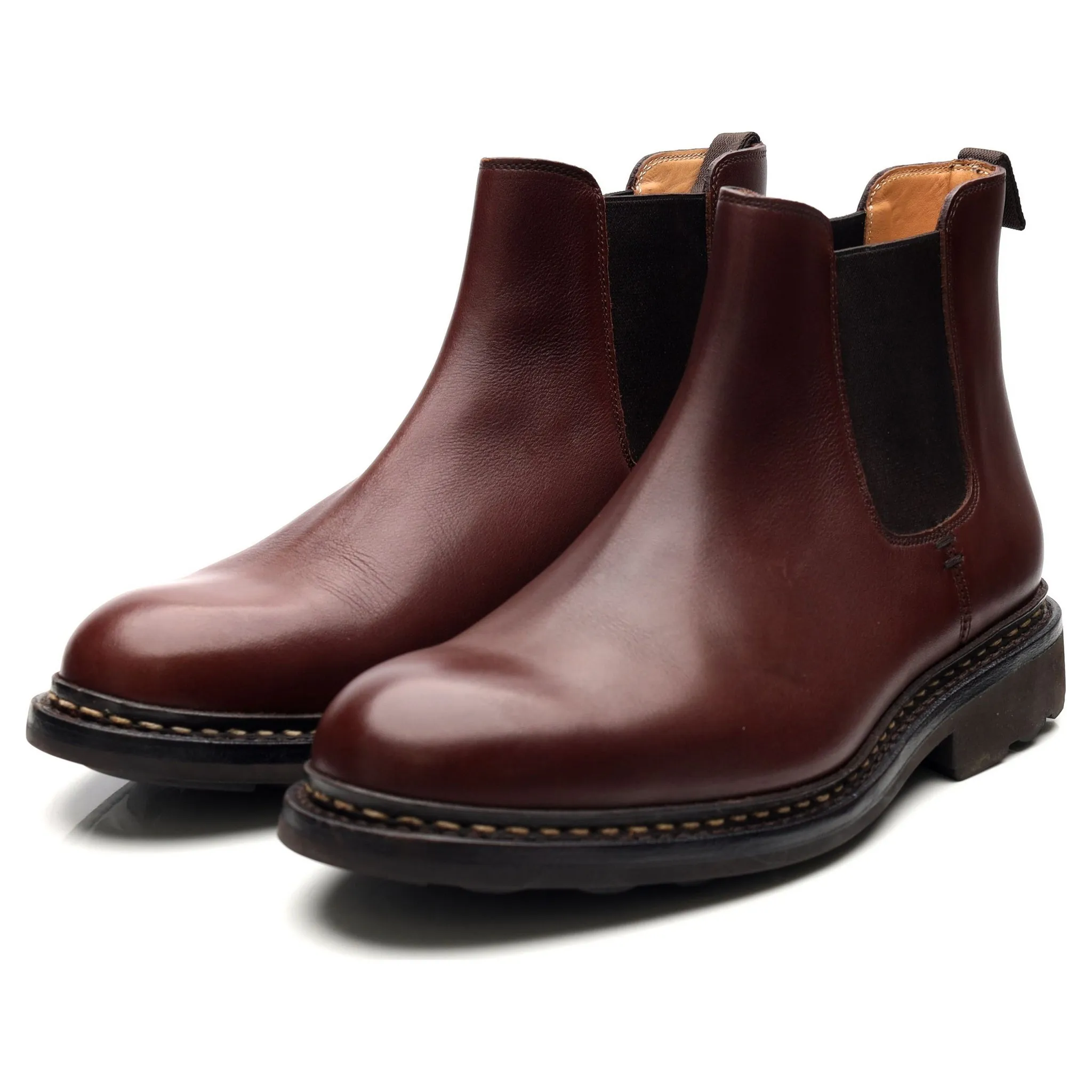 'Tremble' Brown Leather Chelsea Boots UK 7.5