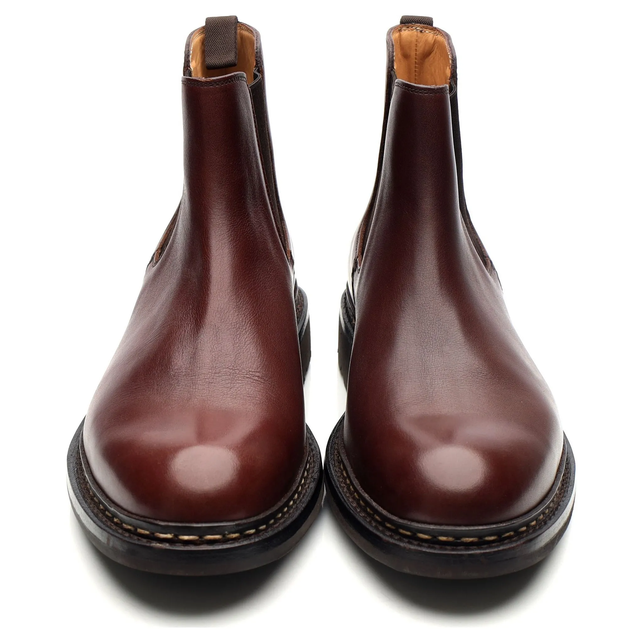 'Tremble' Brown Leather Chelsea Boots UK 7.5