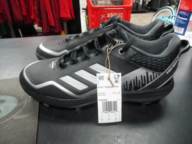 Used Adidas Icon 7 Dripped Out Size 8.5 Metal Cleats