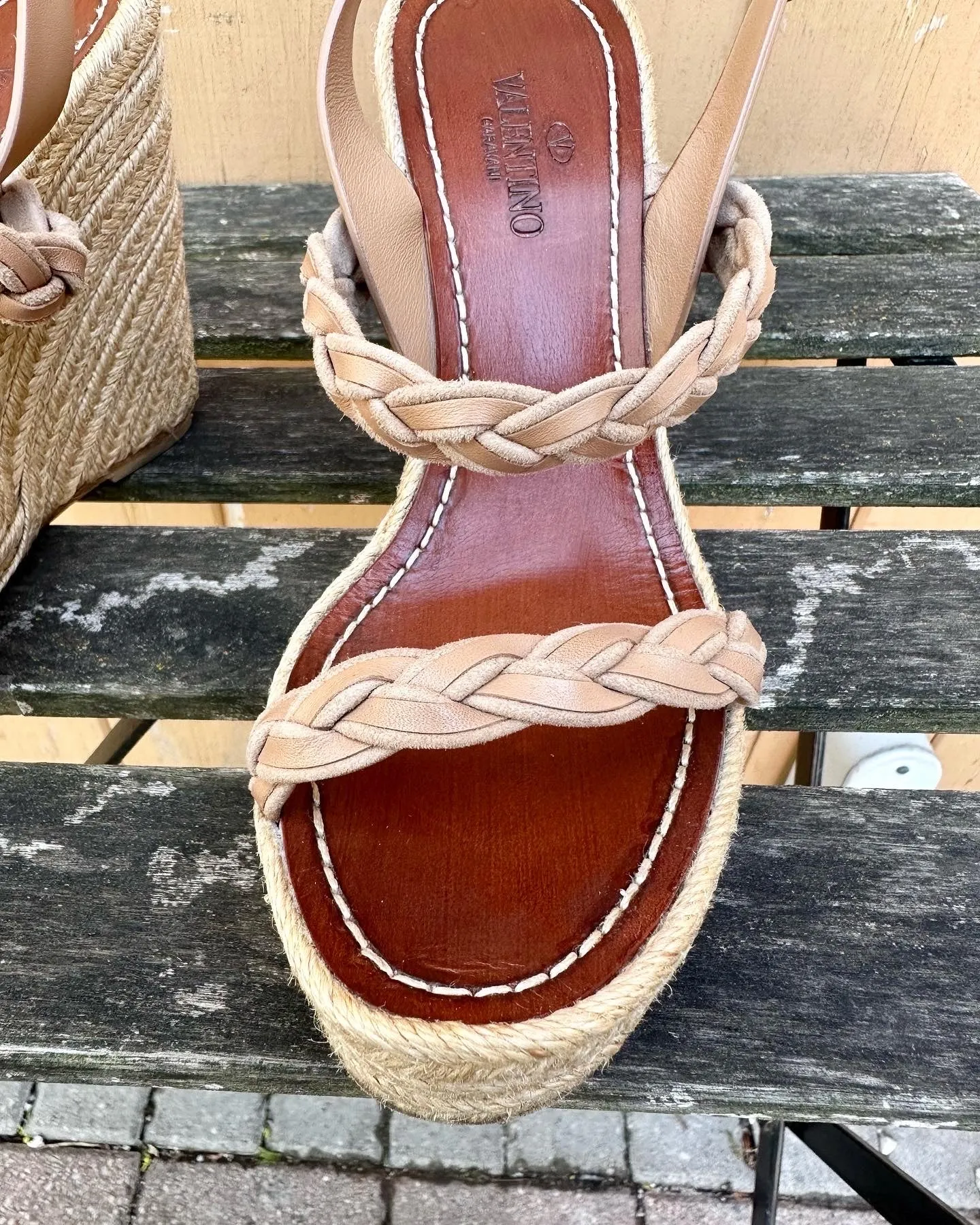 VALENTINO GARAVANI Espadrille Wedge Sandals