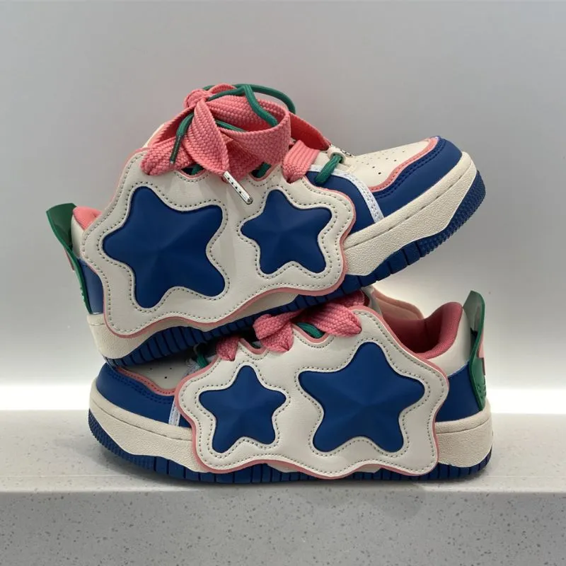 Velcro Star Color Block Sneakers