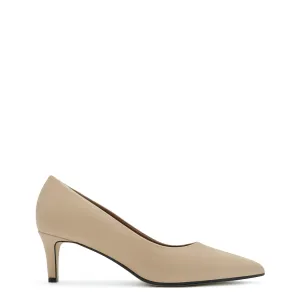 Vendôme Loraine beige calfskin leather pumps