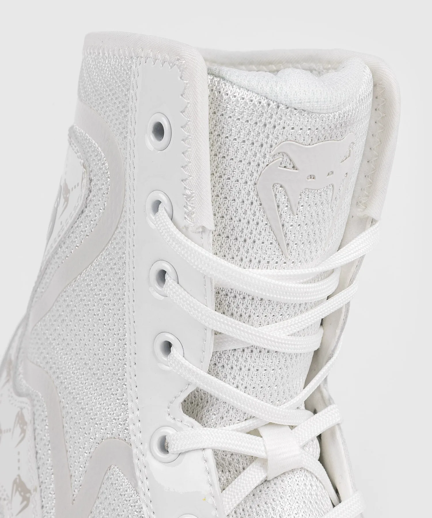 Venum Elite Evo Monogram Boxing Shoes - White/Off-White