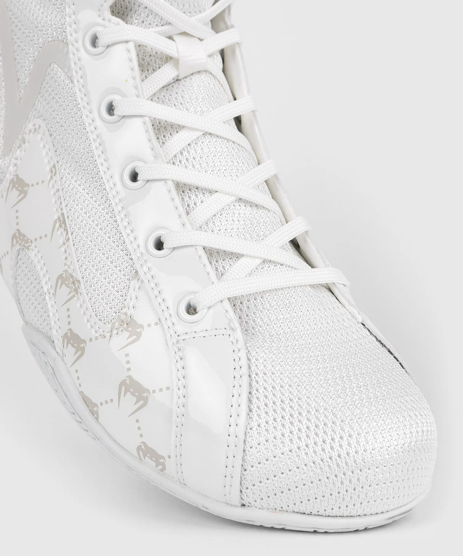 Venum Elite Evo Monogram Boxing Shoes - White/Off-White