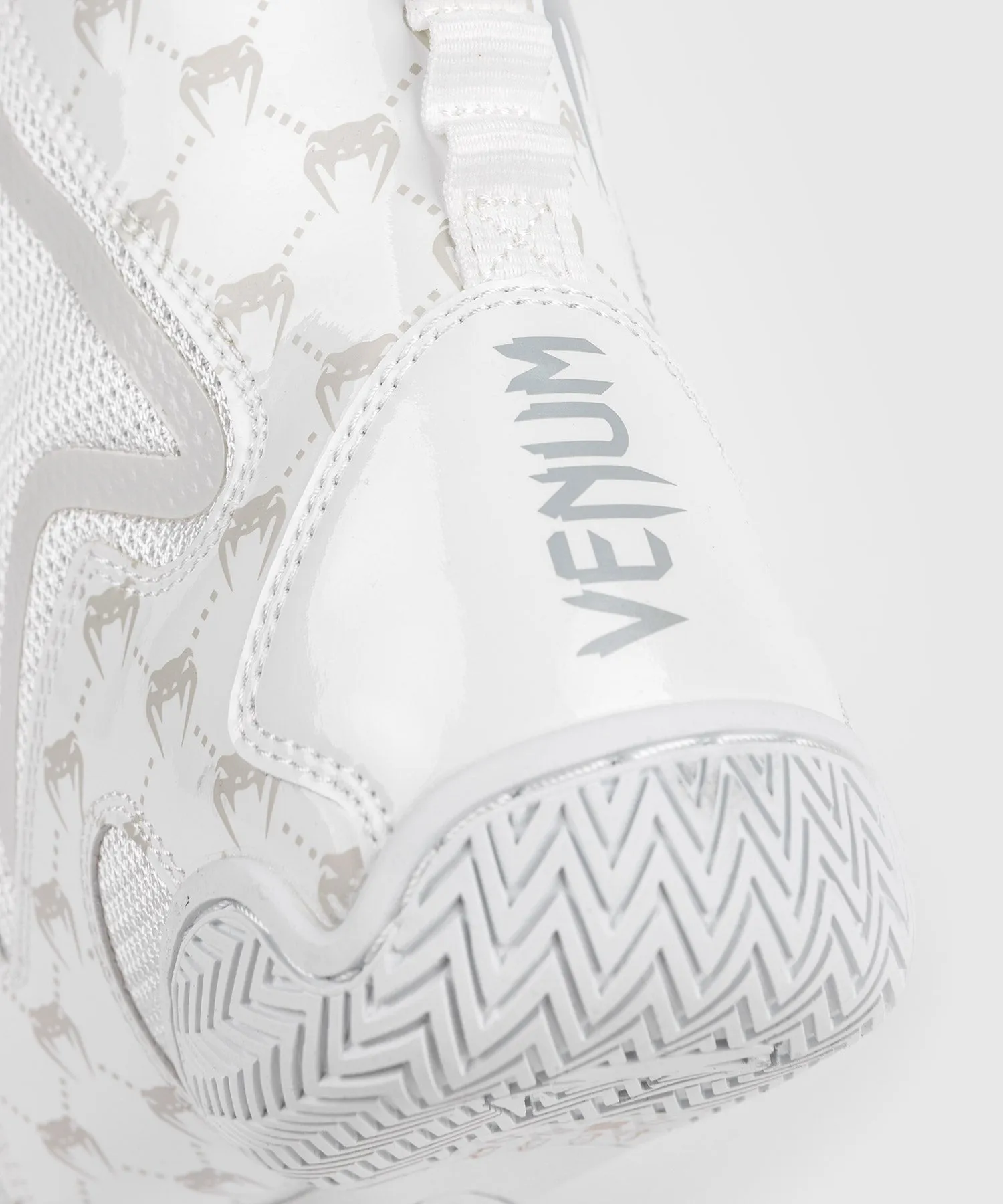 Venum Elite Evo Monogram Boxing Shoes - White/Off-White