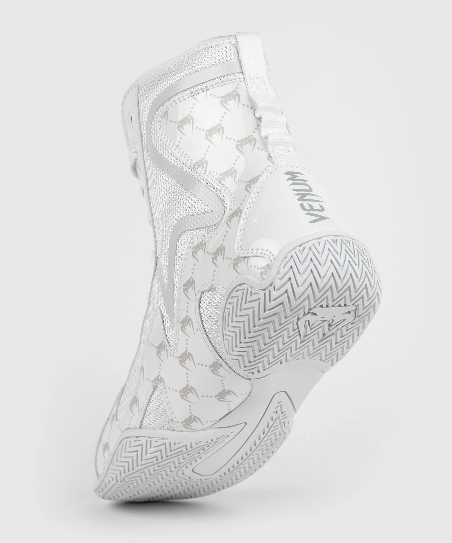 Venum Elite Evo Monogram Boxing Shoes - White/Off-White