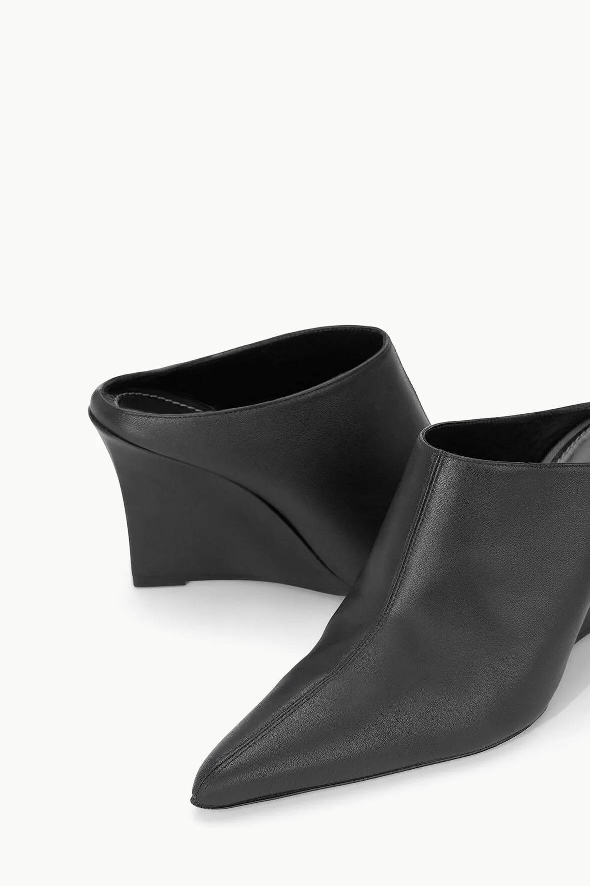 VESPER WEDGE MULE | BLACK