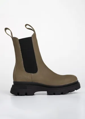 Waterproof Chelsea Boot Lizard Green