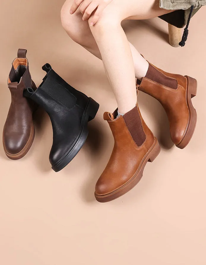 Winter Autumn Side Elastic Chelsea Boots