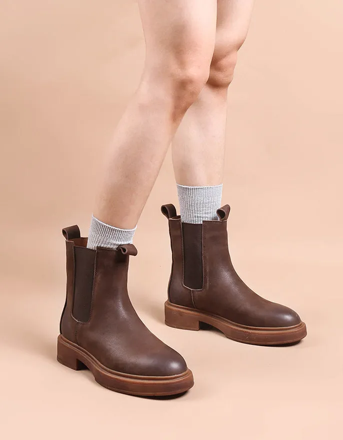 Winter Autumn Side Elastic Chelsea Boots