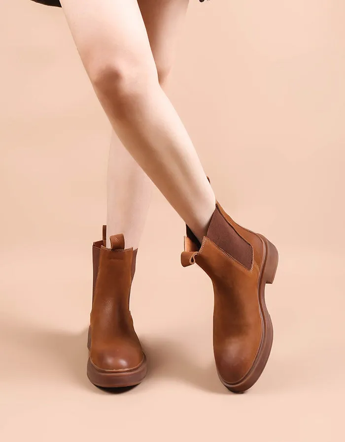 Winter Autumn Side Elastic Chelsea Boots