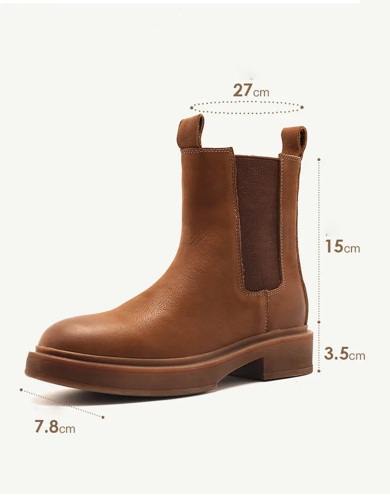 Winter Autumn Side Elastic Chelsea Boots