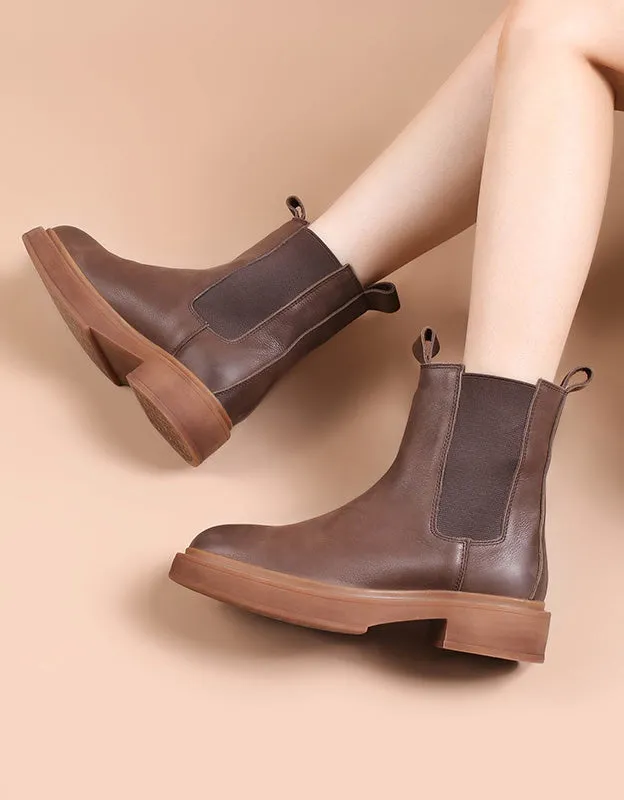 Winter Autumn Side Elastic Chelsea Boots