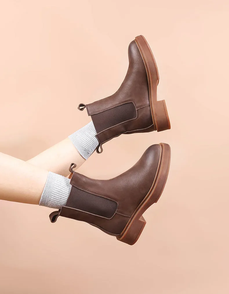 Winter Autumn Side Elastic Chelsea Boots