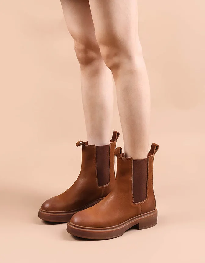 Winter Autumn Side Elastic Chelsea Boots