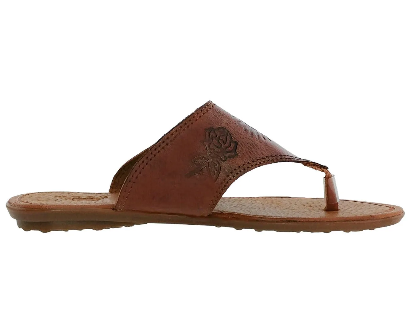 Womens Authentic Huaraches Real Leather Sandal Flip Flops Cognac - #781