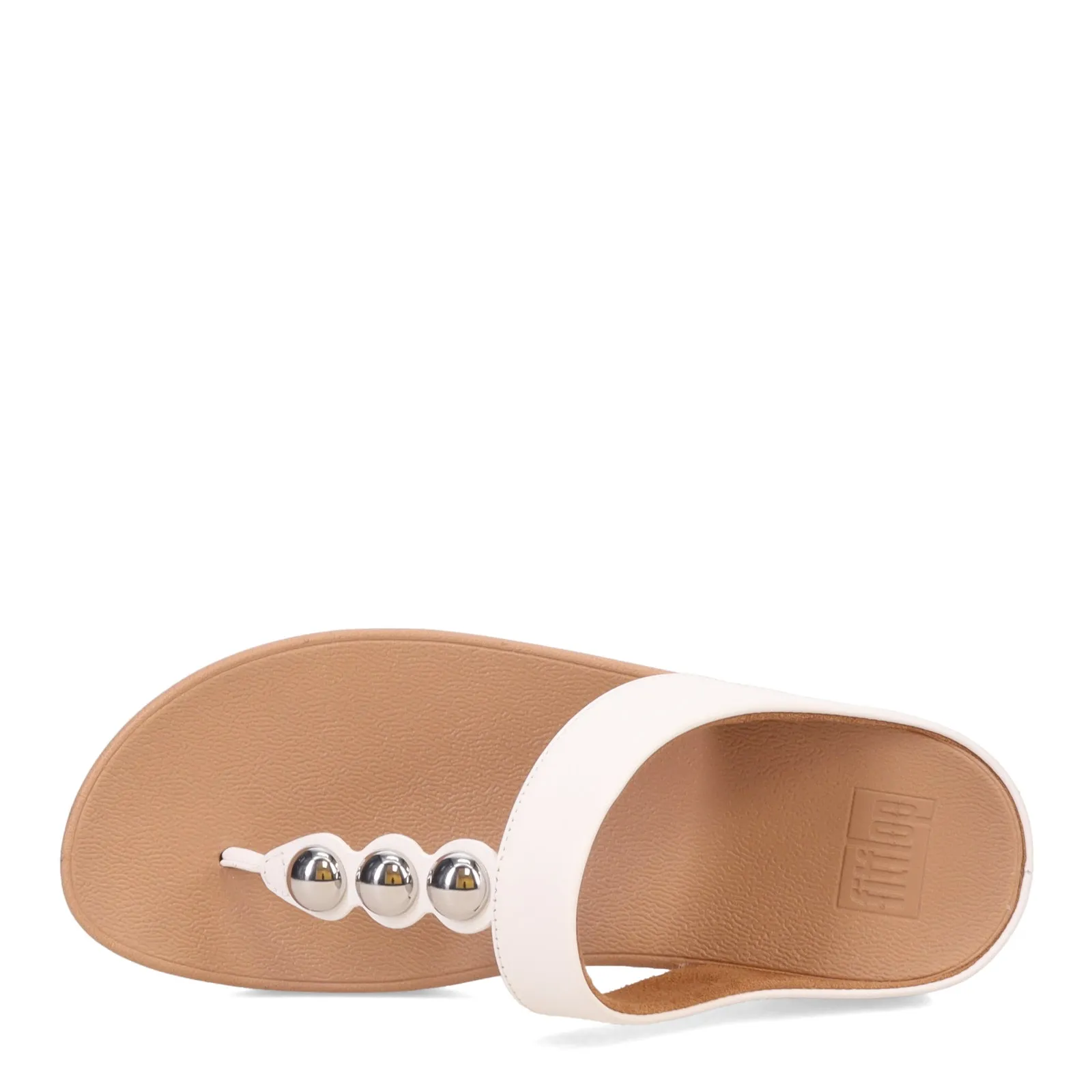 Women's FitFlop, Fino Mirror Dome Toe-Post Sandal