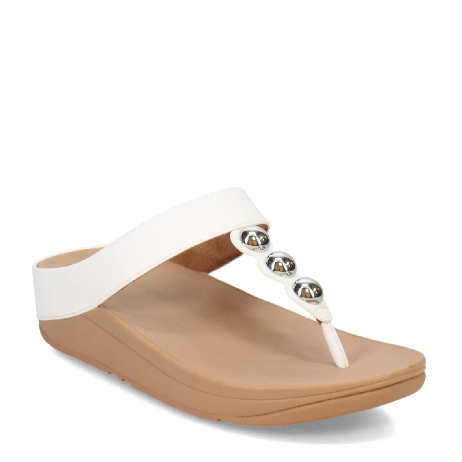 Women's FitFlop, Fino Mirror Dome Toe-Post Sandal