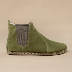 Women's Olive Barefoot Chelsea Boots