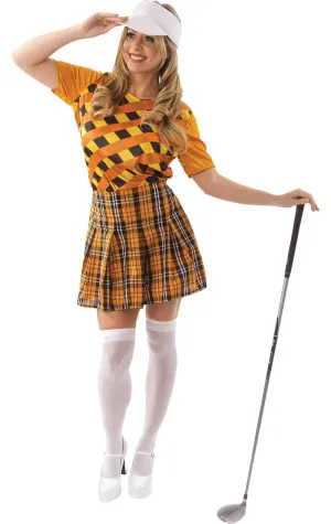 Womens Orange Pub Golf Costume