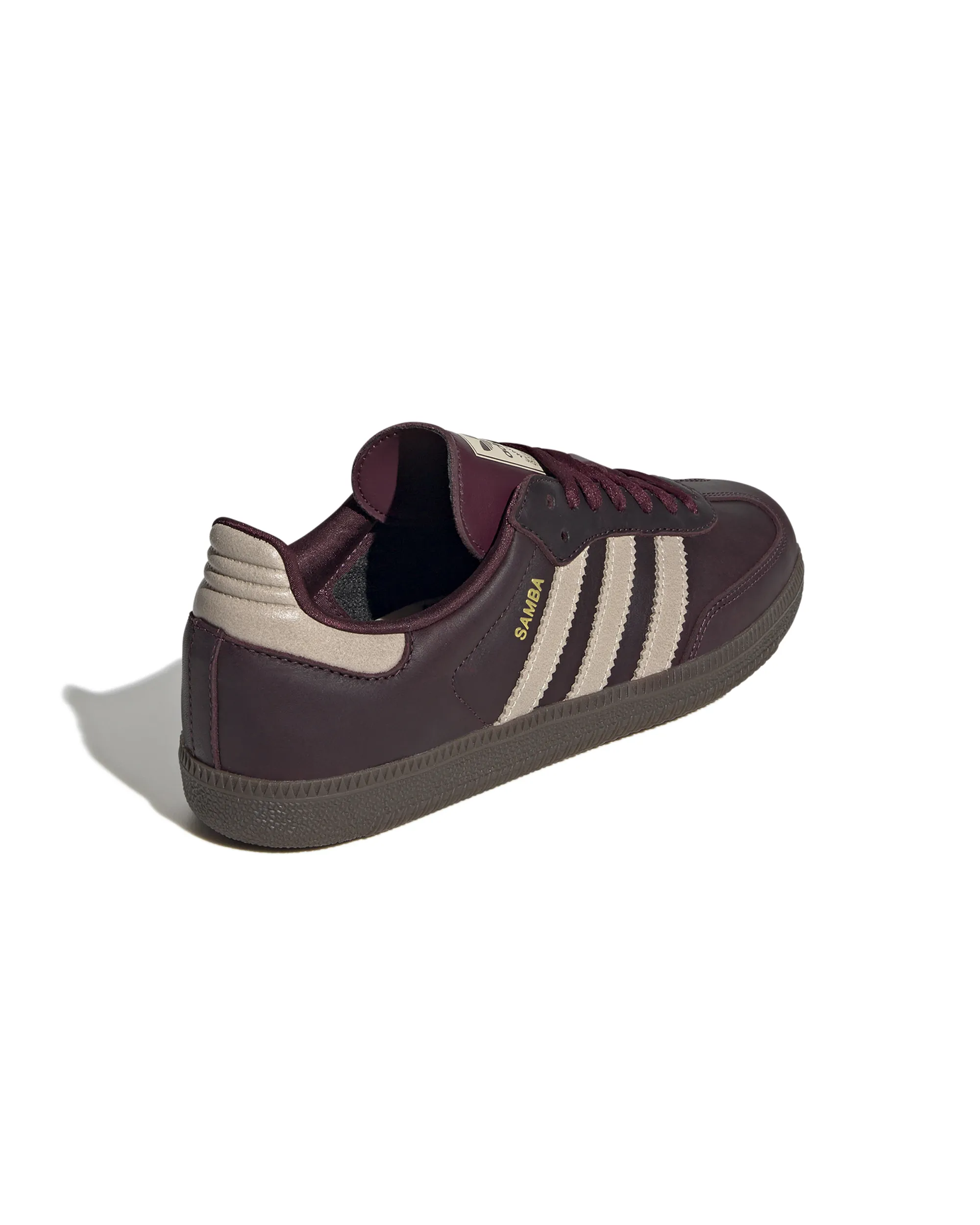 Womens Samba OG  - Maroon / Crystal Sand / Gold Metallic