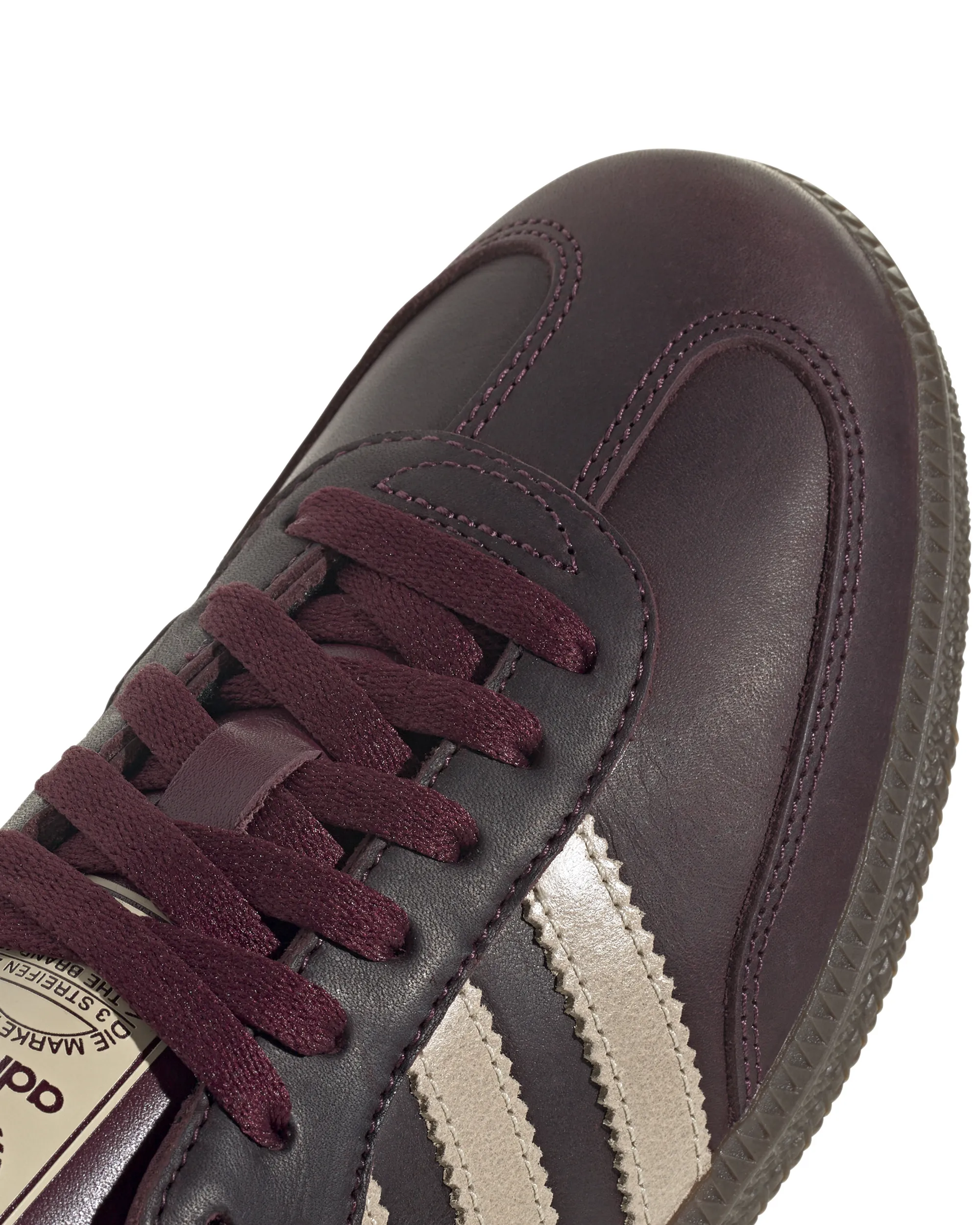 Womens Samba OG  - Maroon / Crystal Sand / Gold Metallic