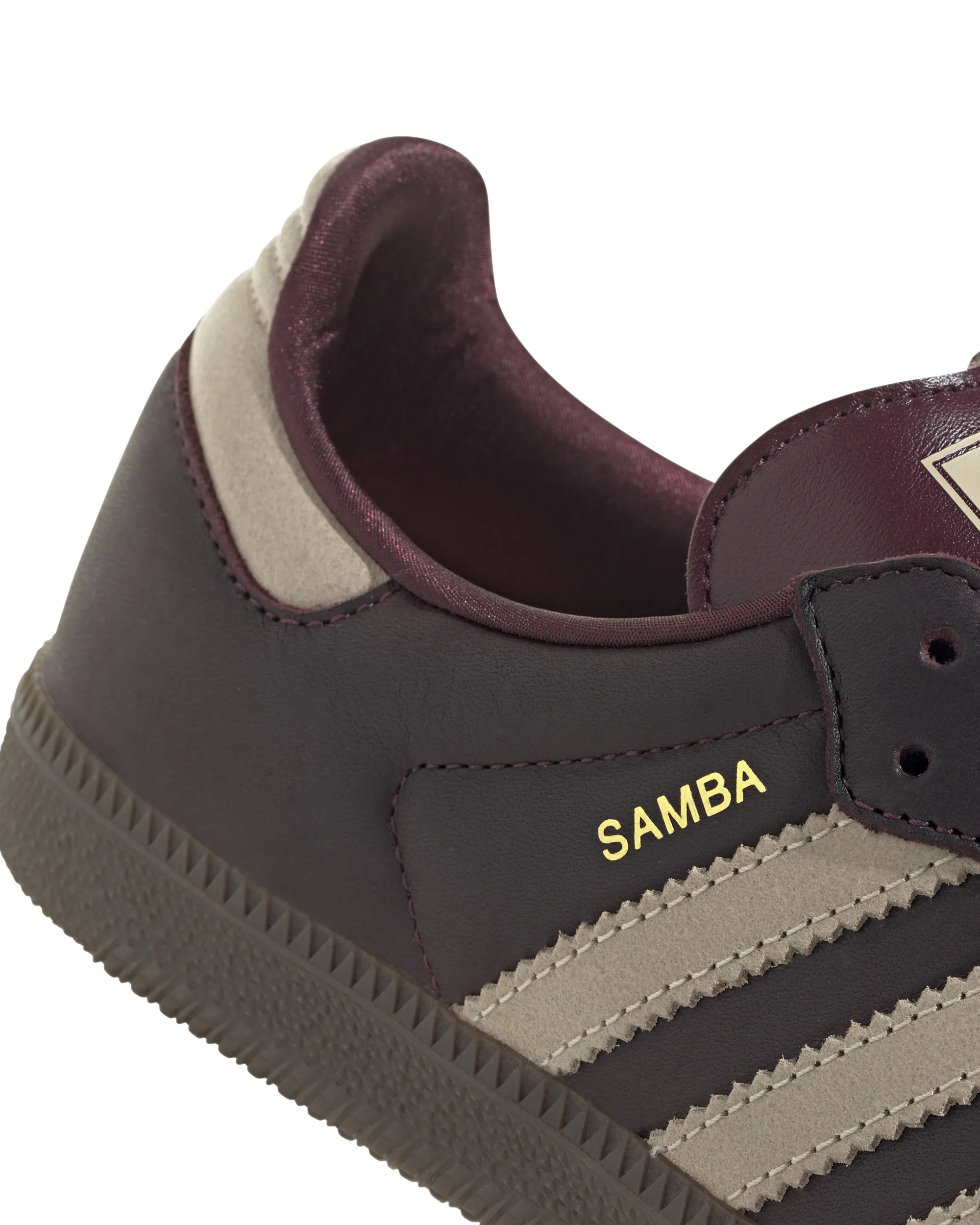 Womens Samba OG  - Maroon / Crystal Sand / Gold Metallic