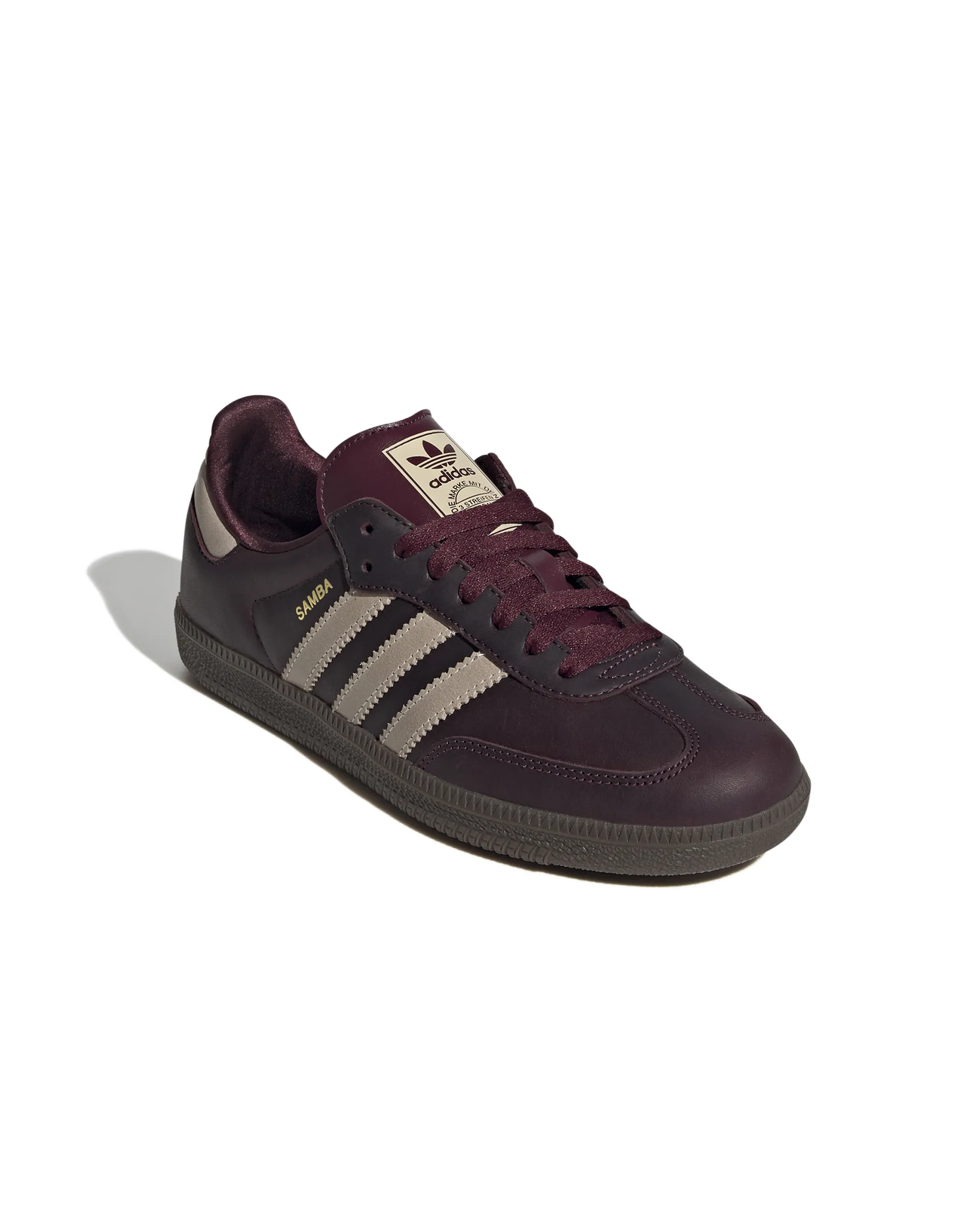 Womens Samba OG  - Maroon / Crystal Sand / Gold Metallic