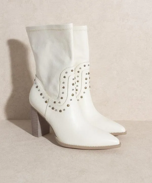 Womens Shoes At Vacationgrabs Style Paris - Studded Boots