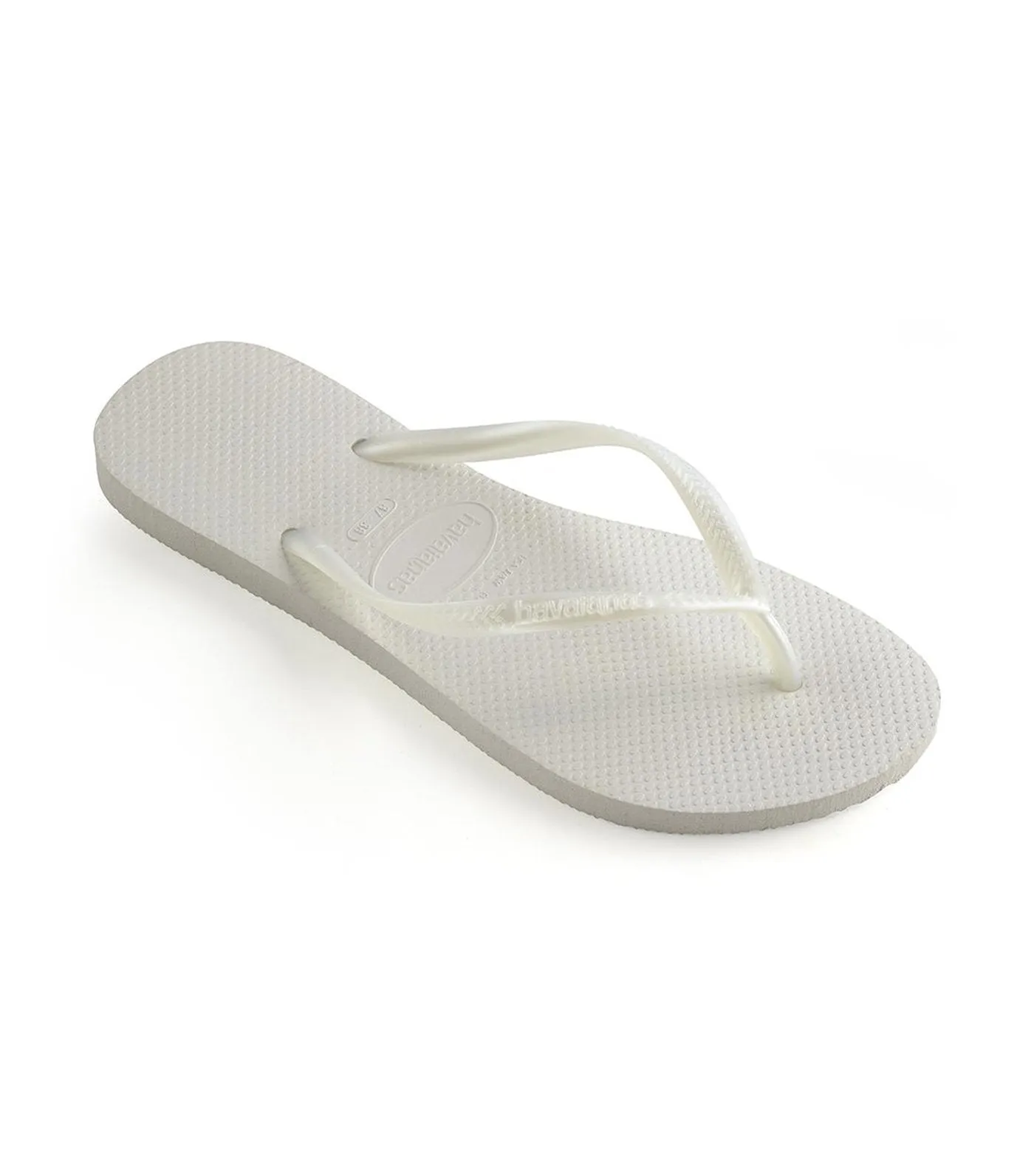 Women's Slim Flip Flops - White