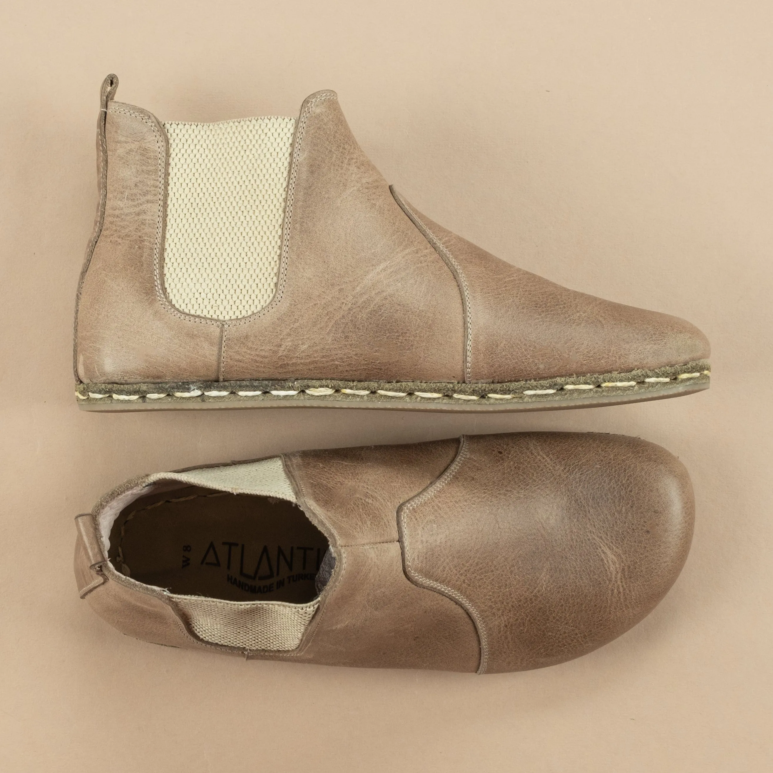 Women's Tan Barefoot Chelsea Boots