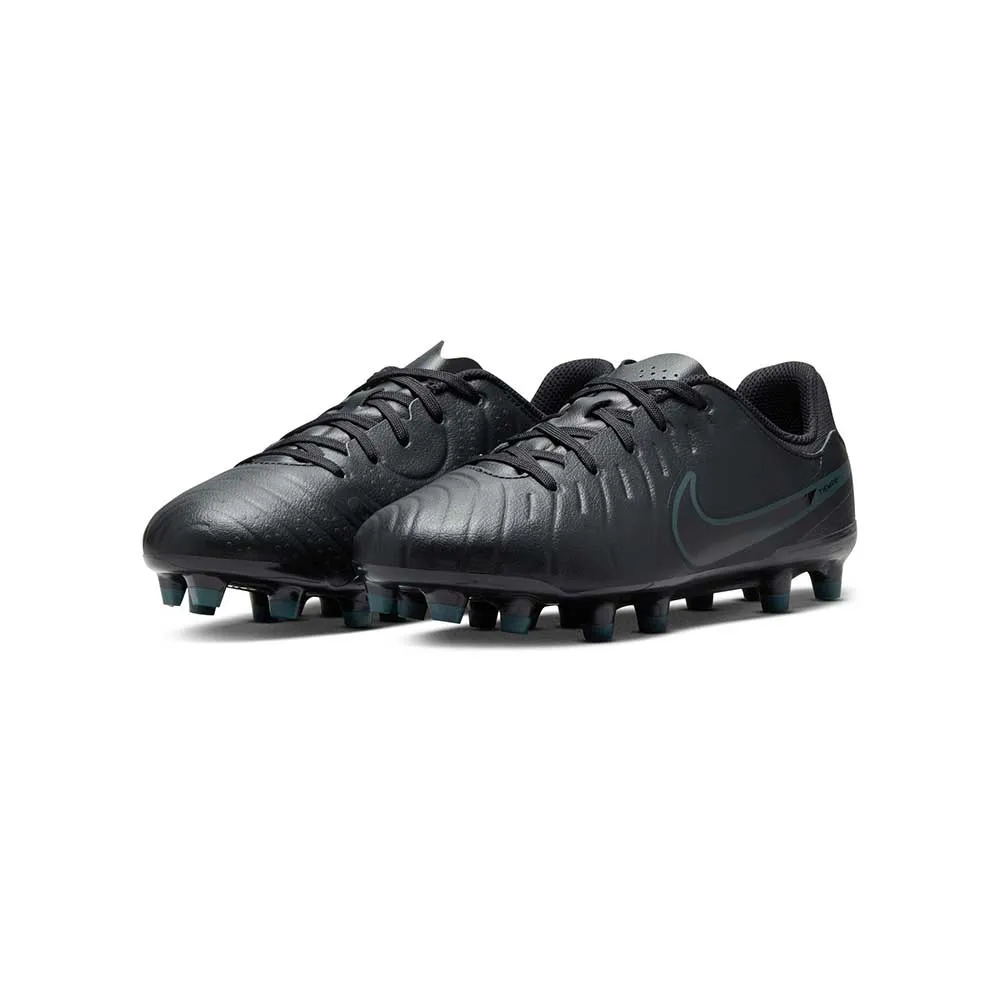 Youth Nike Jr. Tiempo Legend 10 Academy - Black/Black-Deep Jungle - Regular (M)